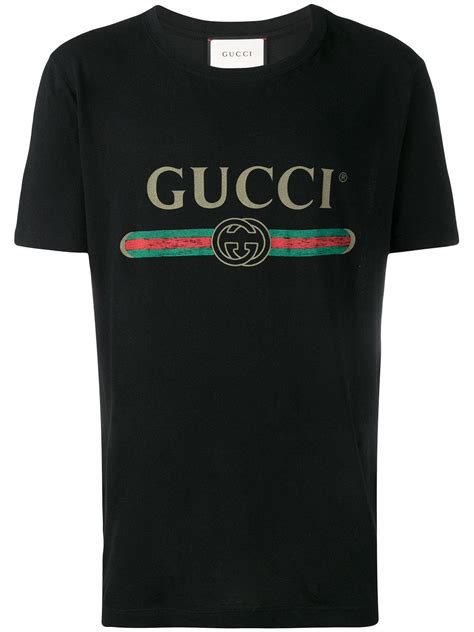 gucci print tee black|gucci t shirt men price.